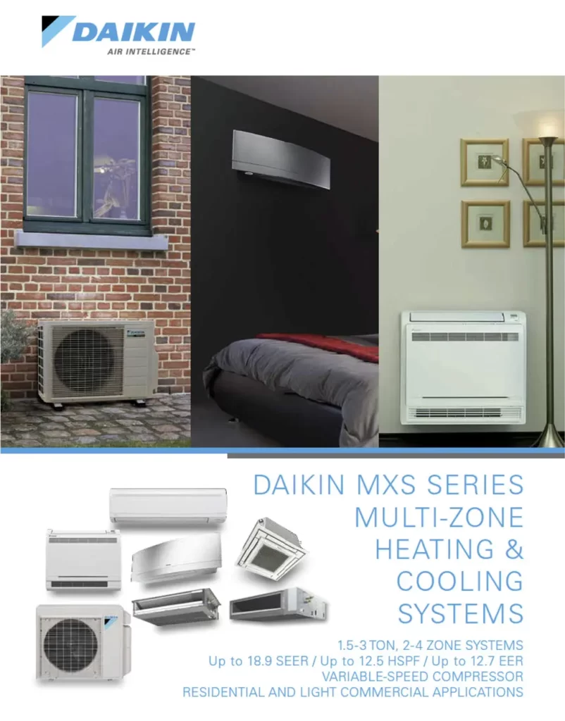 Daikin MXS Series MultiZone Sub Zero Heating & Cooling